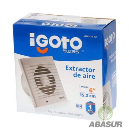 EXTRACTOR DE AIRE IGOTO DE 6″ MOD EX6-18W