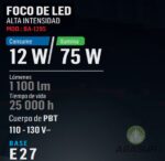 FOCO LED MUNICH 12W LUZ BLANCA