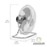 VENTILADOR PEDESTAL IUSA 18″ MULTIPOSICIONES 3 EN 1