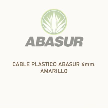 CABLE PLASTICO ABASUR 19mm. AMARILLO