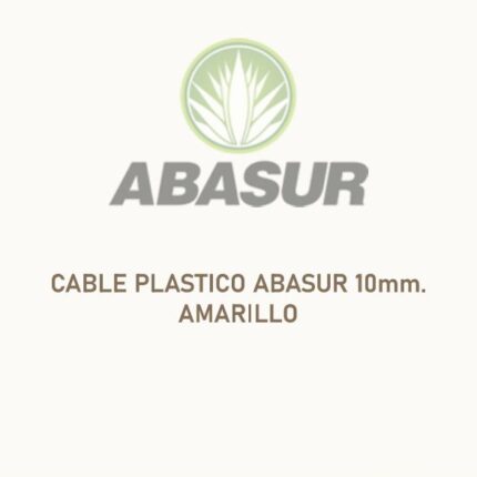 CABLE PLASTICO ABASUR 10mm. AMARILLO