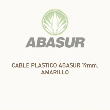 CABLE PLASTICO ABASUR 19mm. AMARILLO