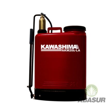 Bomba fumigadora KAWASHIMA roja, pistón de latón, 20 litros, modelo AKM20L-LA