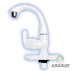 Llave de ABS color blanco para lavabo 1/4 de vuelta, 4429