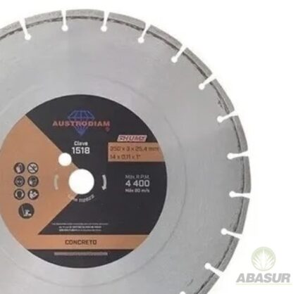 Disco Austromex corte concreto HUM 14 pulgadas 350×3 mm modelo 1518