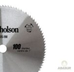 Sierra circular nicholson DI515-11NI 10″ centro 1″ acero 100 dientes