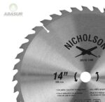 Sierra circular nicholson carburo  DI516-14NI de 14″ 40 dientes centro 1″