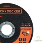 Disco abrasivo corte de metal black and decker 4-1/2×1/16×7/8 BD8063