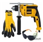 Rotomartillo Dewalt 1/2 pulgadas 650w DWE1650SI-B3 más guantes y lentes