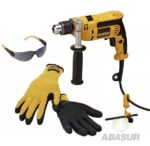 Rotomartillo Dewalt 1/2 pulgadas 650w DWE1650SI-B3 más guantes y lentes