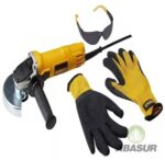 Esmeriladora angular DeWalt 4- 1/2 pulgadas 800w con guantes y lentes, modelo DWE4020-SIB3