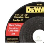Disco abrasivo metal dewalt 4-1/2 x 1/8 x 7/8 pulgadas DW54820/DW44820
